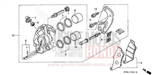 VORDERRAD-BREMSSATTEL (2) CB500V de 1997